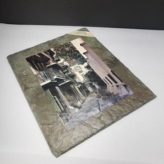 New Orleans Antique Roof Slate Art Vintage Decor