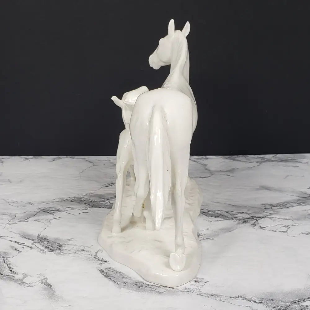 Noritake Mare Foal Figurine Bone China Porcelain Nippon Toki Kaisha Vintage Decor