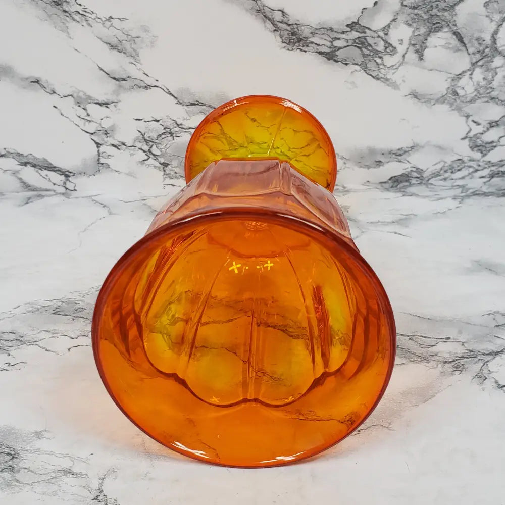 Noritake Provincial Orange Uv Reactive Goblet Vintage Collectibles