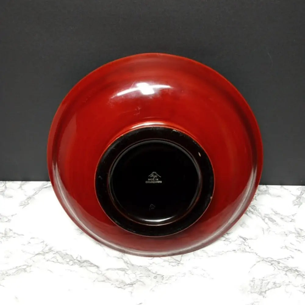 Occupied Japan Lacquer Rice Serving Dish ( Vintage ) Decor