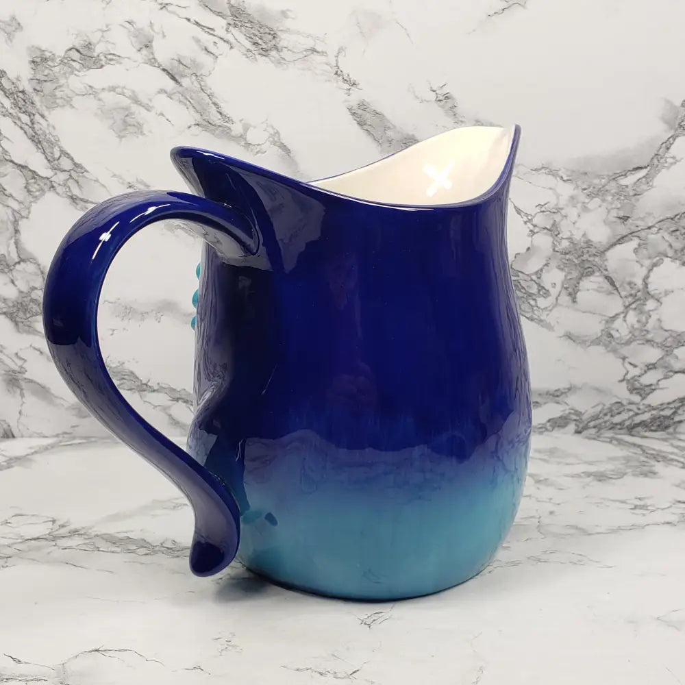 Owl Pitcher Grasslands Road Cobalt Blue Decor