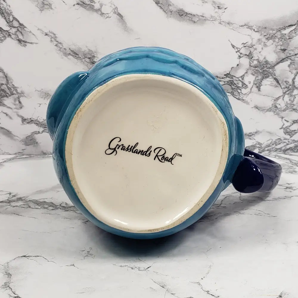 Owl Pitcher Grasslands Road Cobalt Blue Decor