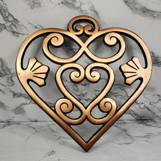 Pampered Chef Cast Iron Heart Trivet Collectibles