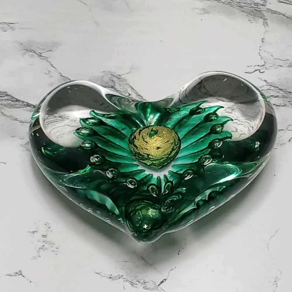 Paperweight Artist Signed Art Glass ( Vintage ) Decor