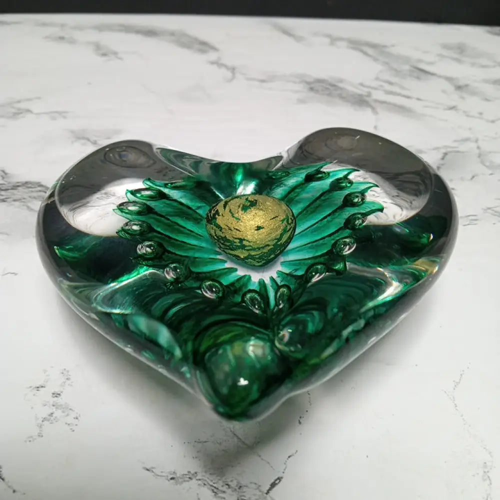Paperweight Artist Signed Art Glass ( Vintage ) Decor