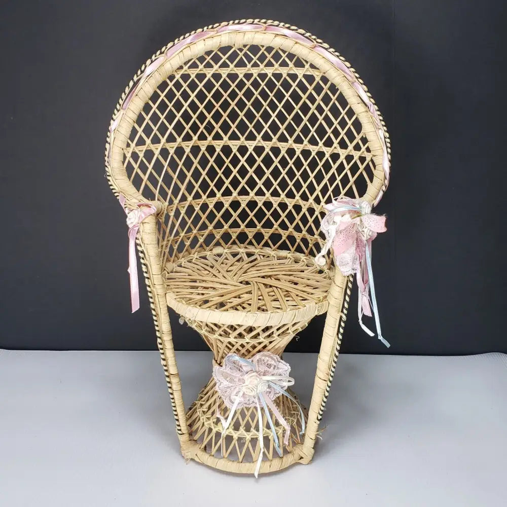 Peacock Doll Chair Or Plant Stand (Vintage) Decor