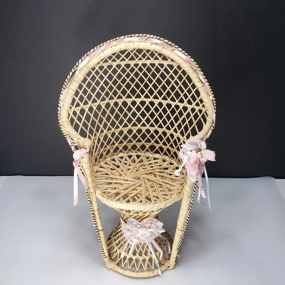 Peacock Doll Chair Or Plant Stand (Vintage) Decor