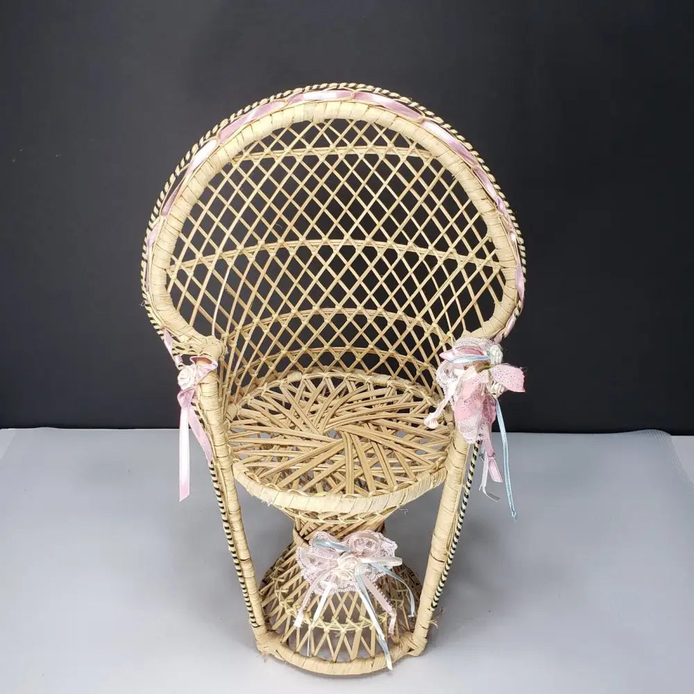 Peacock Doll Chair Or Plant Stand (Vintage) Decor