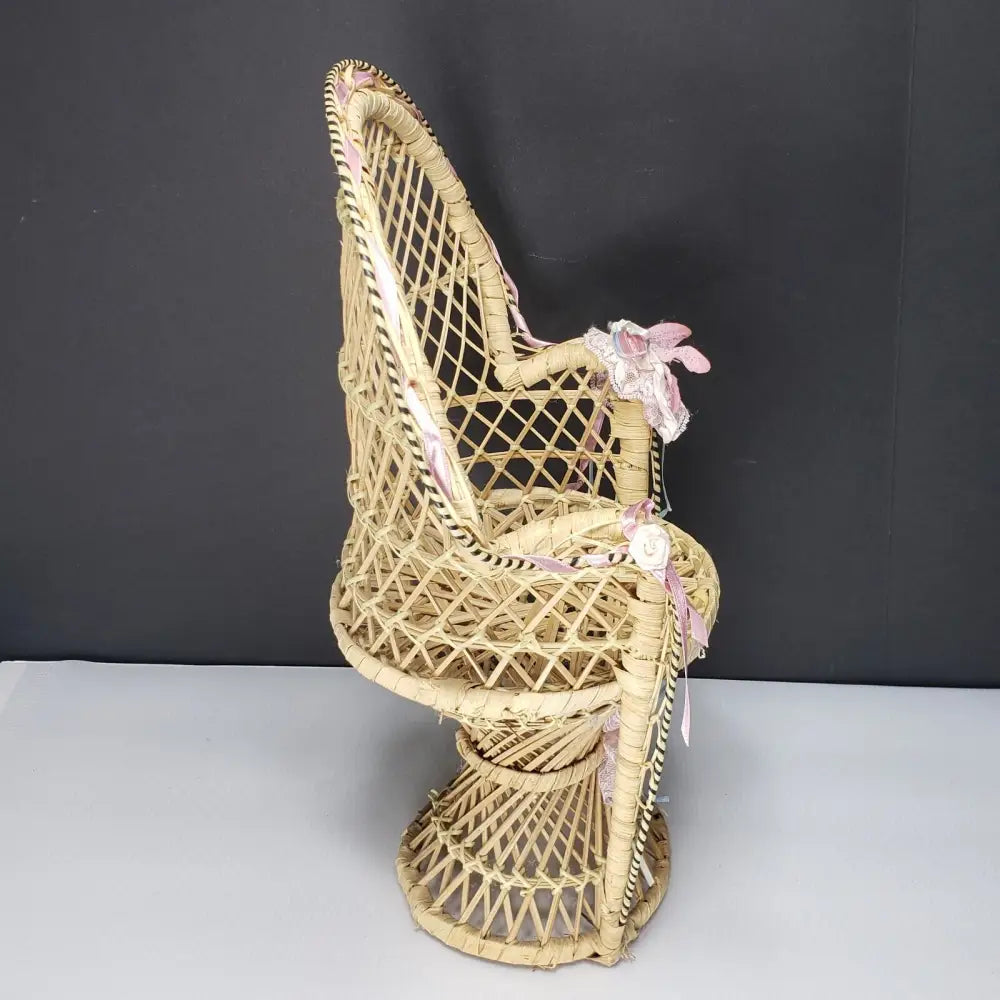 Peacock Doll Chair Or Plant Stand (Vintage) Decor