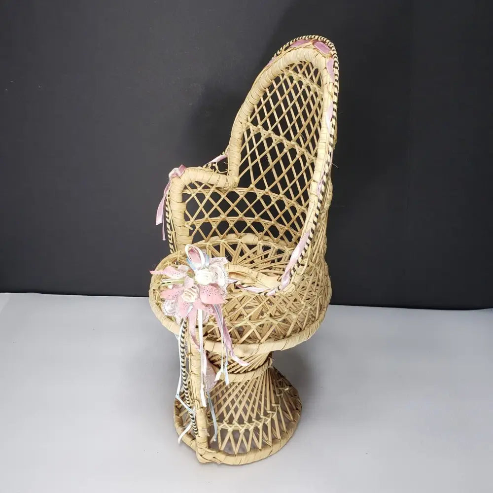 Peacock Doll Chair Or Plant Stand (Vintage) Decor