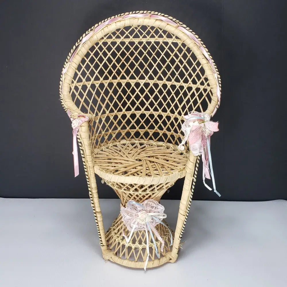 Peacock Doll Chair Or Plant Stand (Vintage) Decor