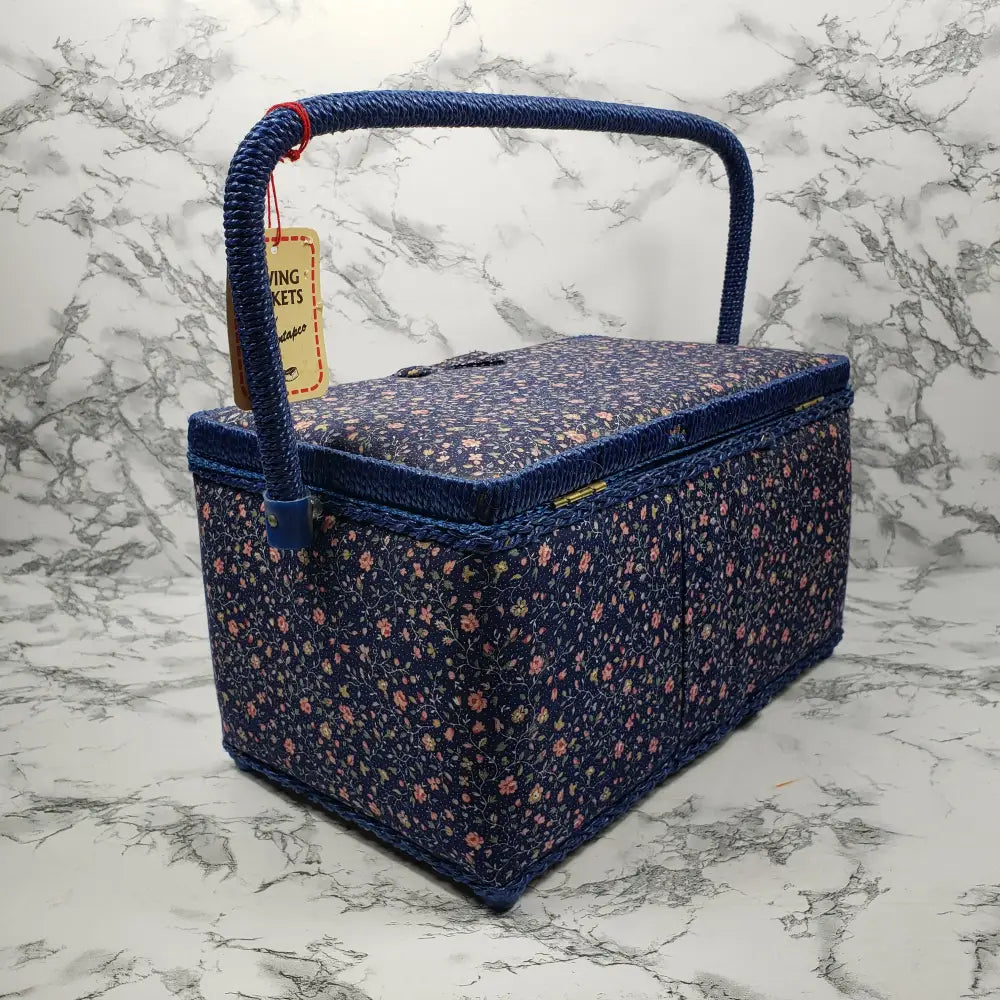 Pentapco Sewing Crafting Basket Vintage Decor