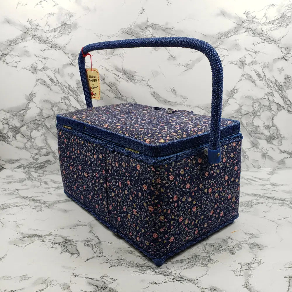 Pentapco Sewing Crafting Basket Vintage Decor