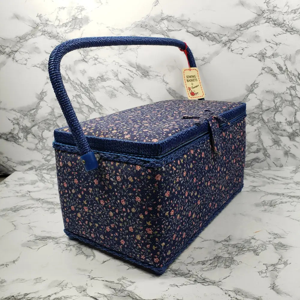 Pentapco Sewing Crafting Basket Vintage Decor