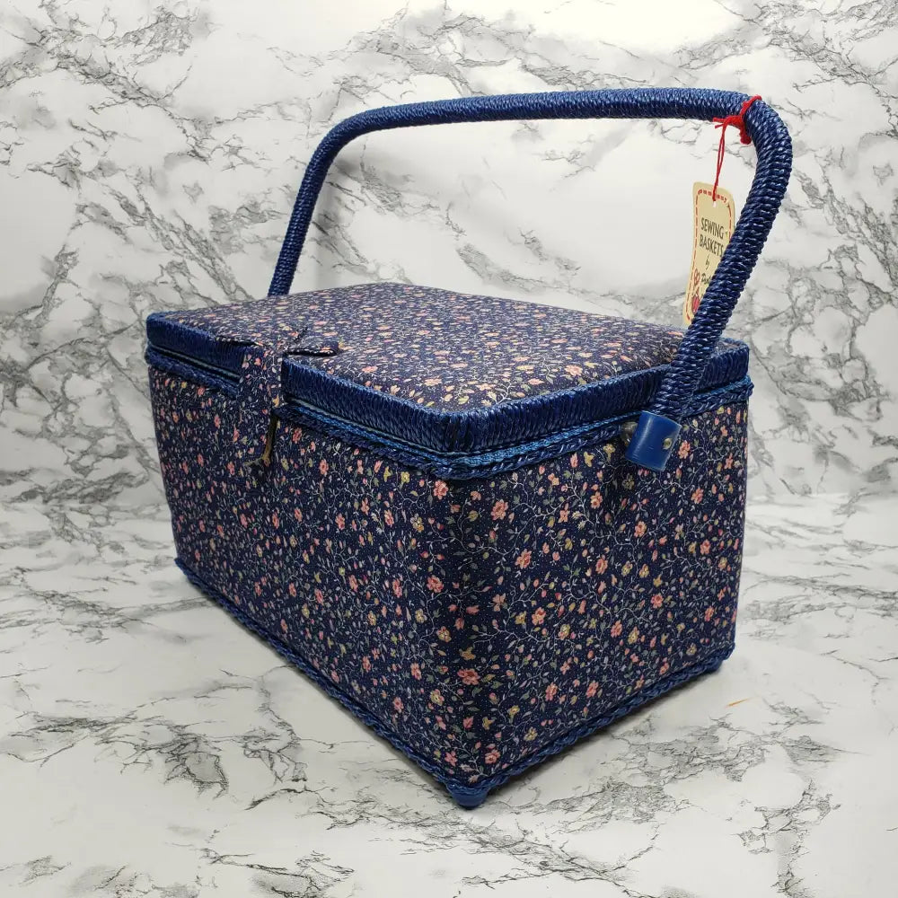 Pentapco Sewing Crafting Basket Vintage Decor
