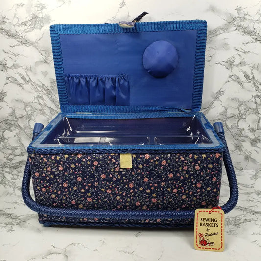 Pentapco Sewing Crafting Basket Vintage Decor