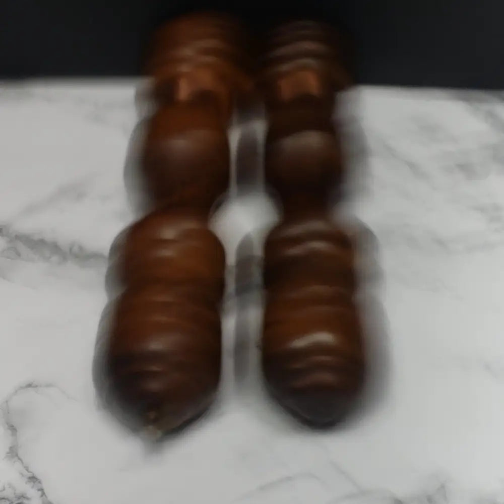 Solid Wood & Copper Pepper Mill Salt Shaker (Vintage) Decor