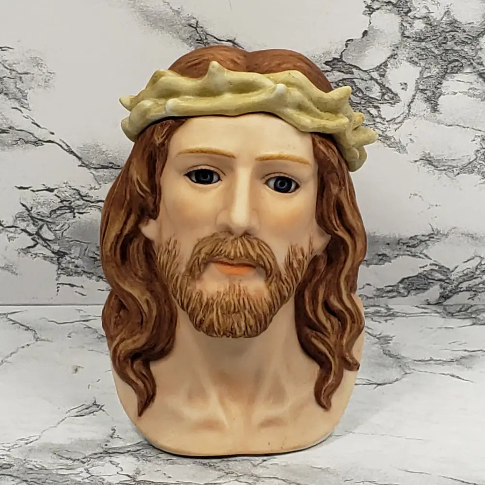 Porcelain Jesus Glass Eyes Marks And Rosenfeld Vintage Decor