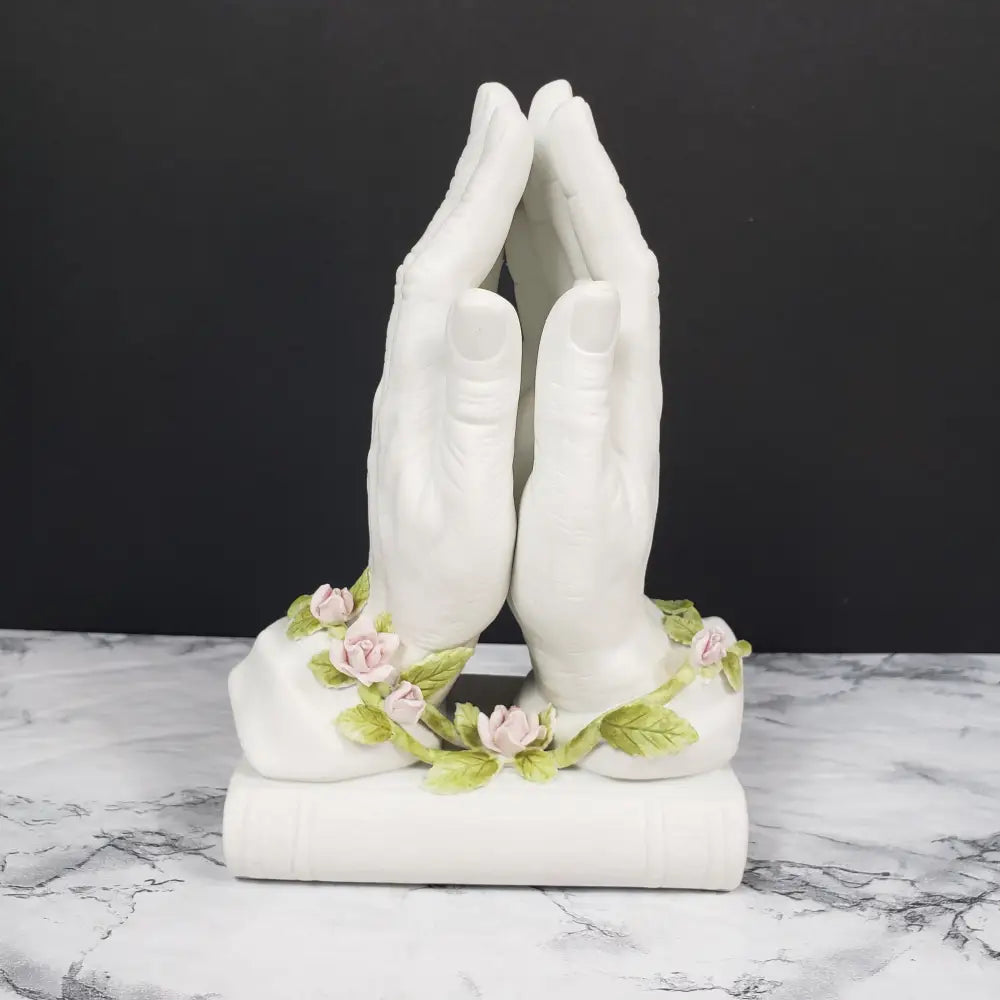 Praying Hands Porcelain Enesco Japan Vintage