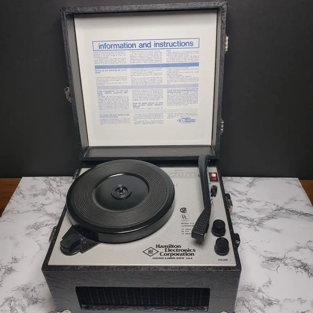 Record Player 5 Speed Hamilton Electric Model 915 Vintage – Hometime ...