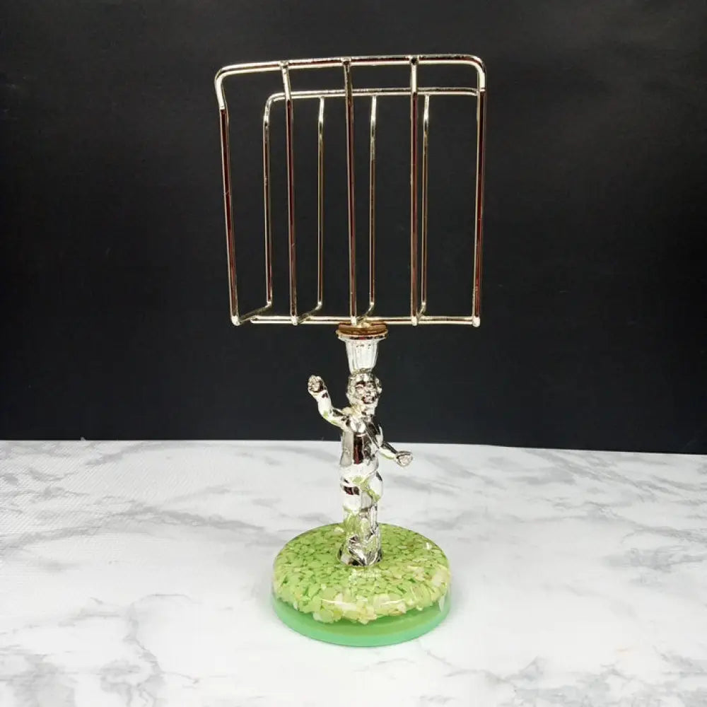 Retro Cherub Lucite Napkin Mail Holder ( Vintage ) Decor