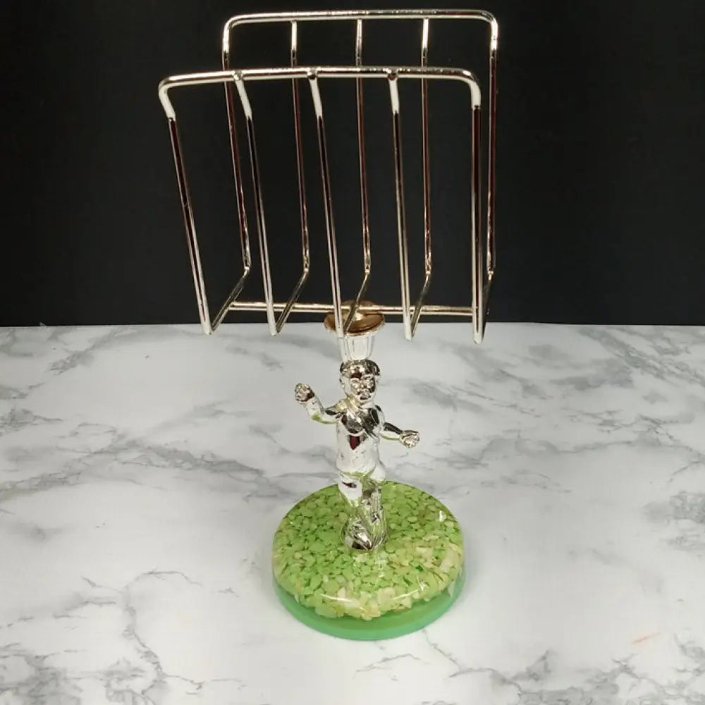 Retro Cherub Lucite Napkin Mail Holder ( Vintage ) Decor