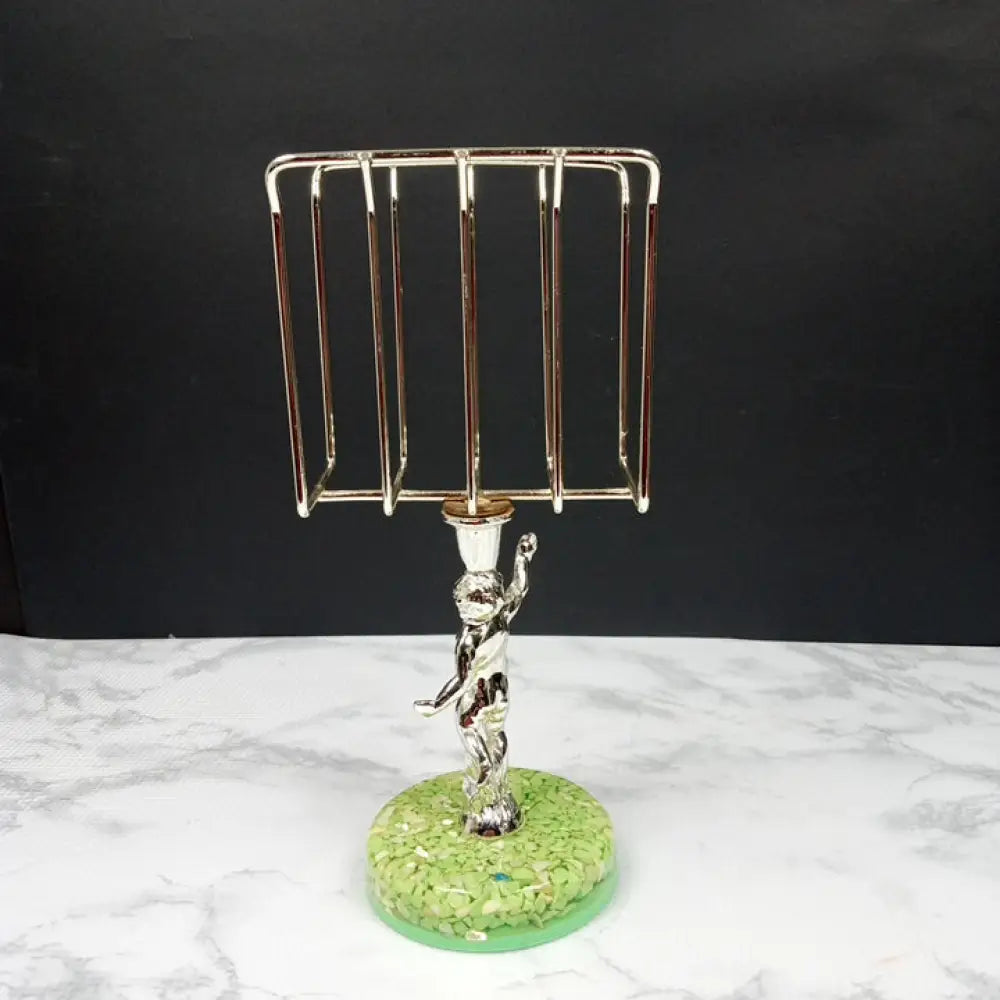 Retro Cherub Lucite Napkin Mail Holder ( Vintage ) Decor