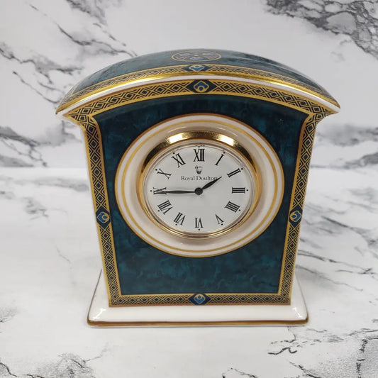 Royal Doulton Porcelain Clock Vintage
