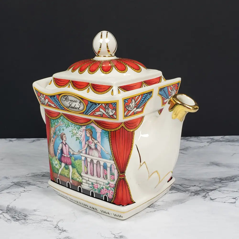Sadler Romeo Juliette Teapot Shakespear Vintage Collectibles