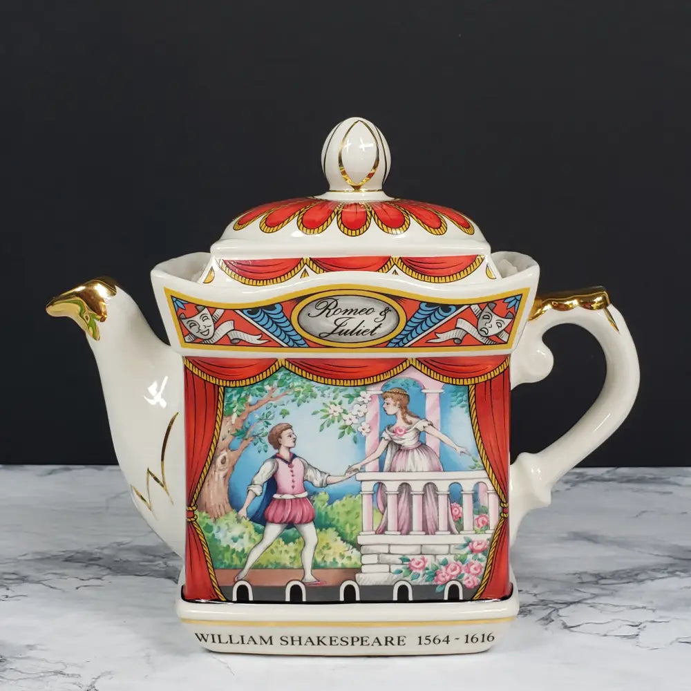 Sadler Romeo Juliette Teapot Shakespear Vintage Collectibles