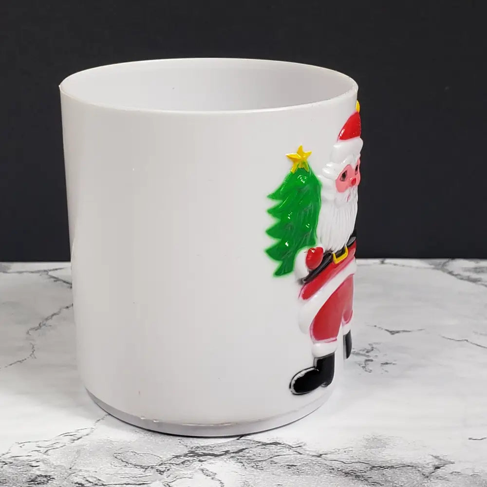 Santa Childrens Cups Set Of Four Vintage Decor
