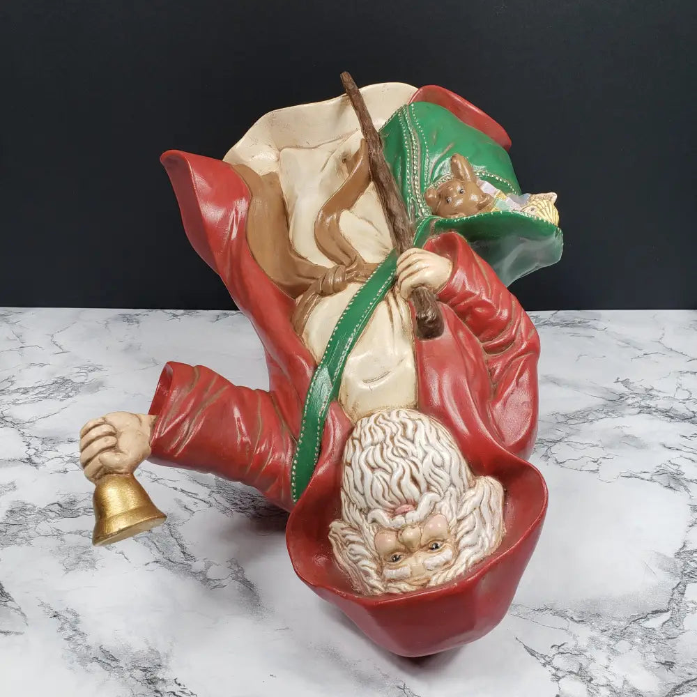 Hand Painted Santa Ceramic Vintage Decor