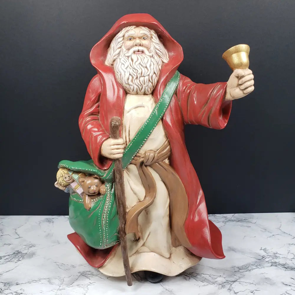 Hand Painted Santa Ceramic Vintage Decor