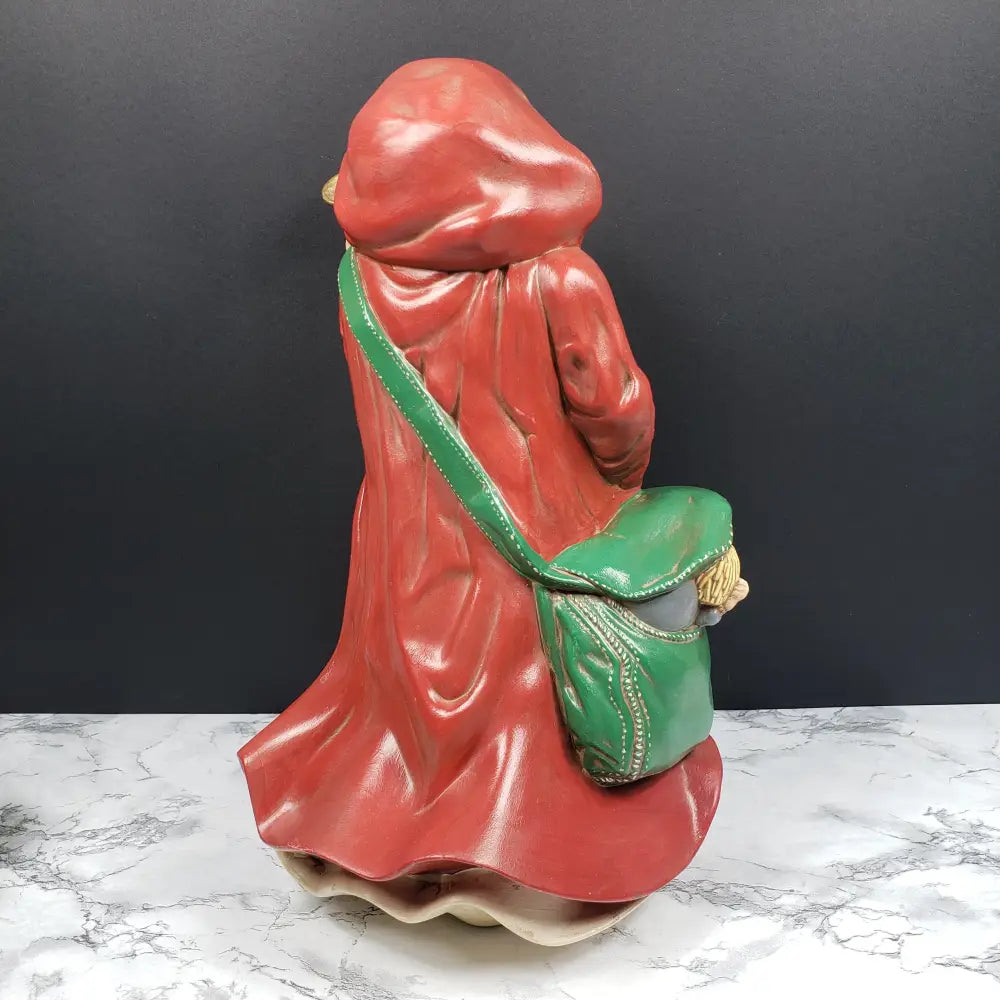 Hand Painted Santa Ceramic Vintage Decor