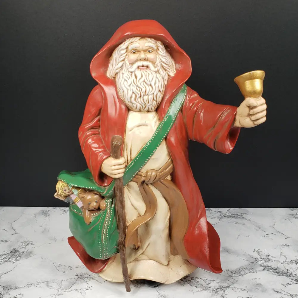 Hand Painted Santa Ceramic Vintage Decor