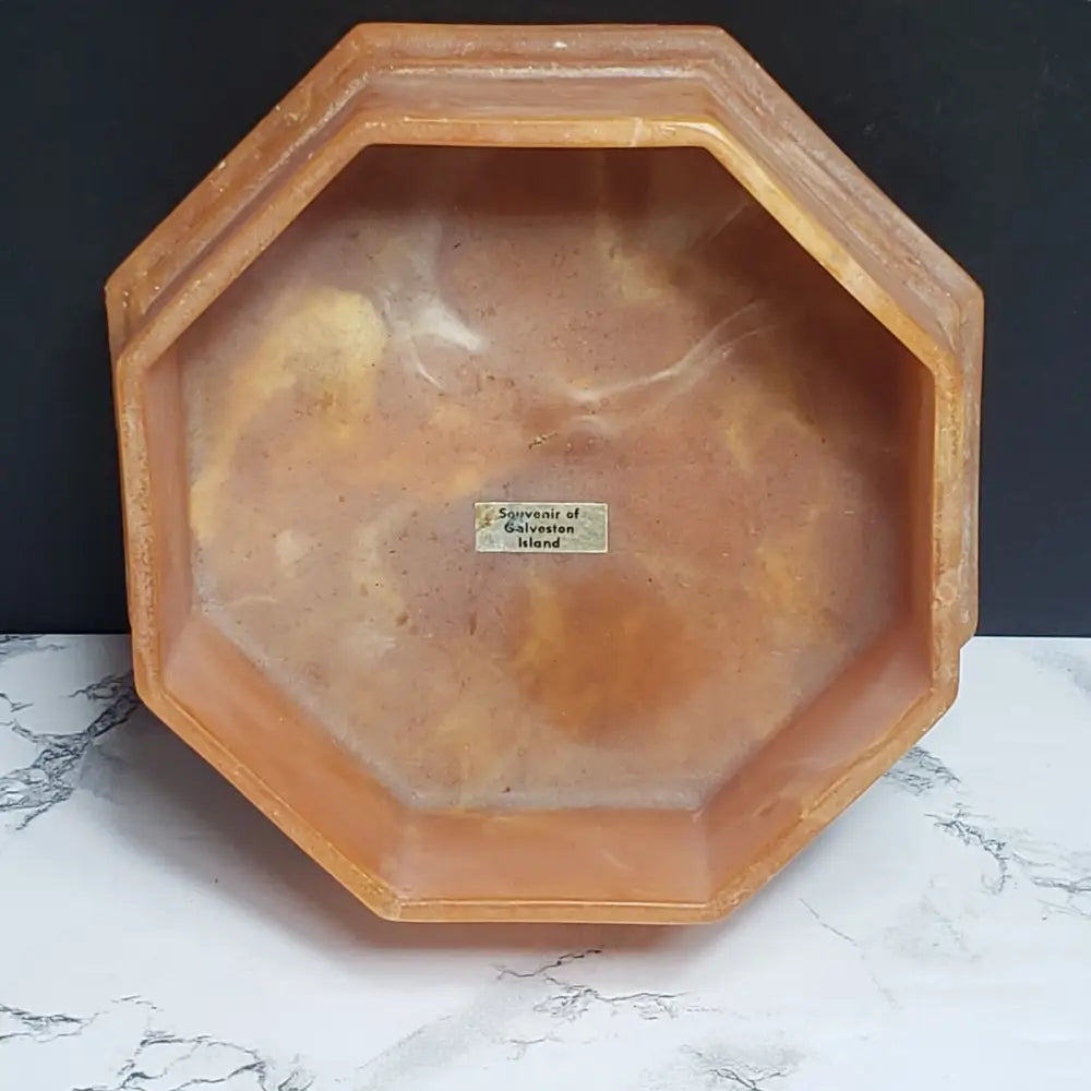 Soapstone Trinket Box Large Seashell Design (Vintage) Decor