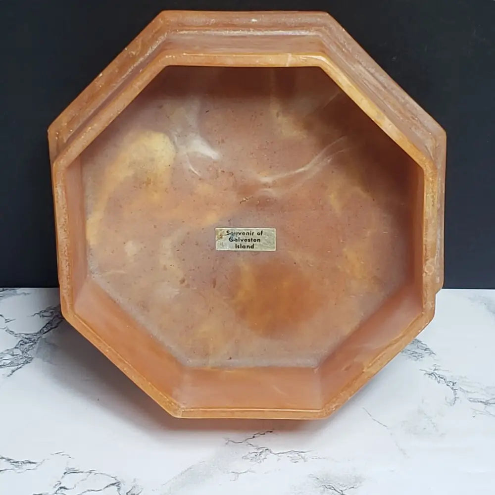 Soapstone Trinket Box Large Seashell Design (Vintage) Decor