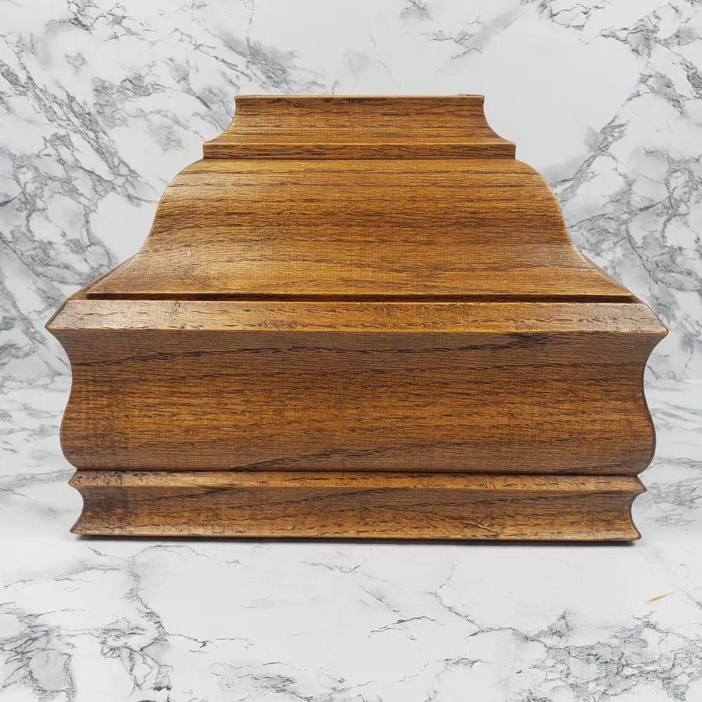 Solid Oak Large Lidded Box Handmade Vintage Decor