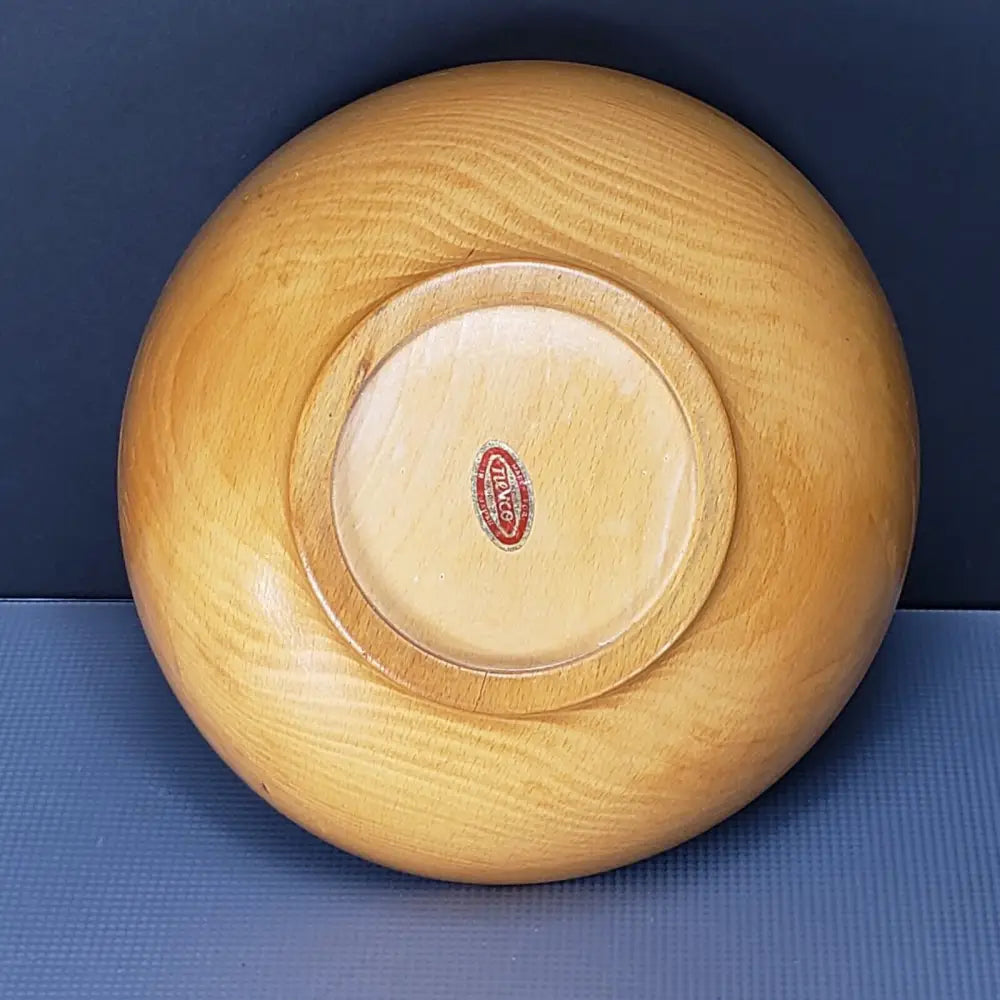 Solid Wood Footed Bowl 10 Nevco Japanese Vintage Decor
