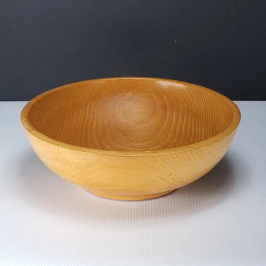 Solid Wood Footed Bowl 10 Nevco Japanese Vintage Decor