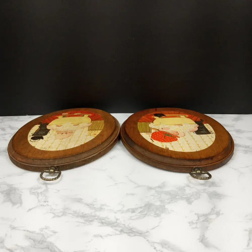 Solid Wood His & Hers Bathroom Signs ( Vintage ) Decor