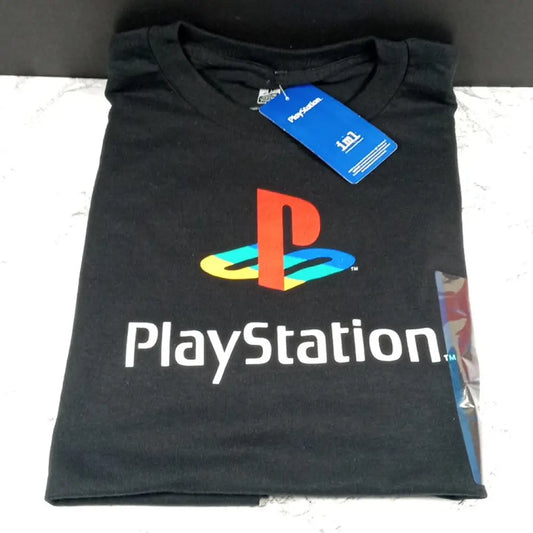 Sony Playstation Classic Logo Tee Nwt Black ( Large ) Apparel & Accessories
