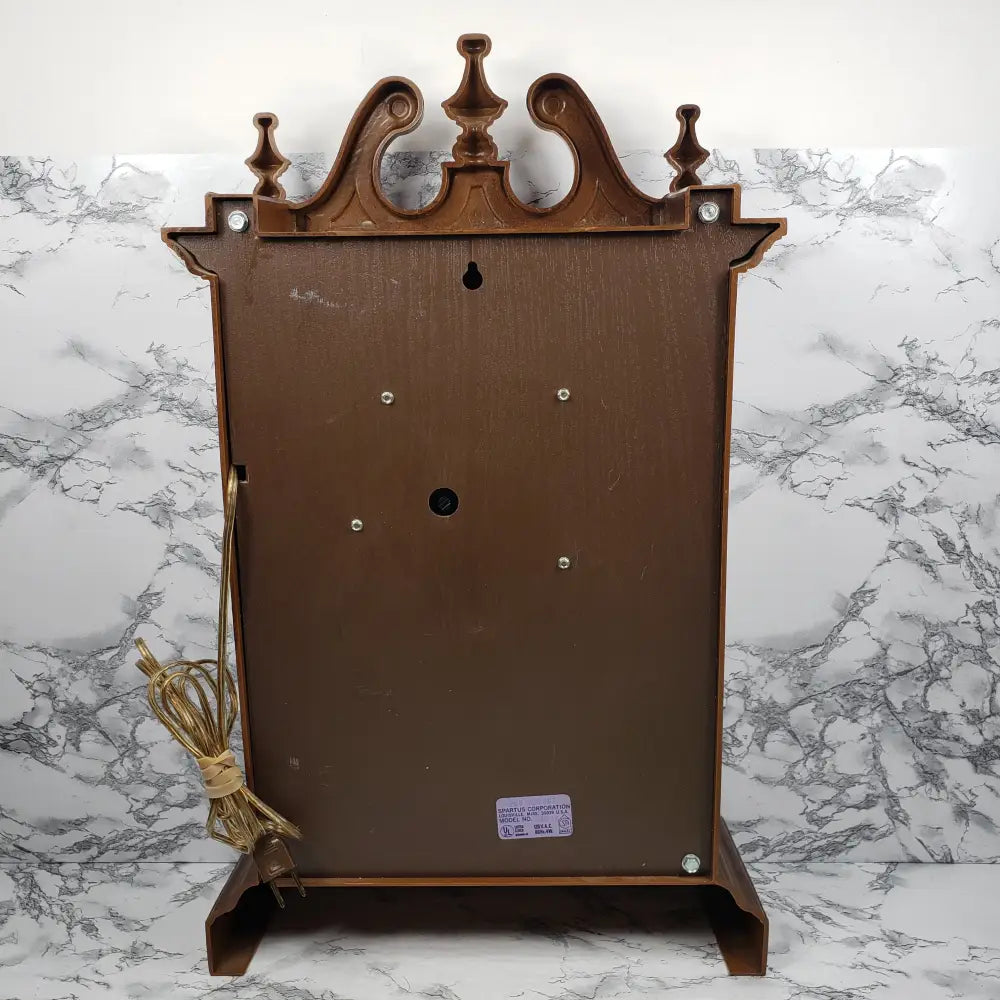 Spartus Clock Mantle Wall Electric Vintage Decor