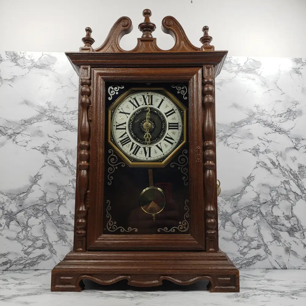 Spartus Clock Mantle Wall Electric Vintage Decor