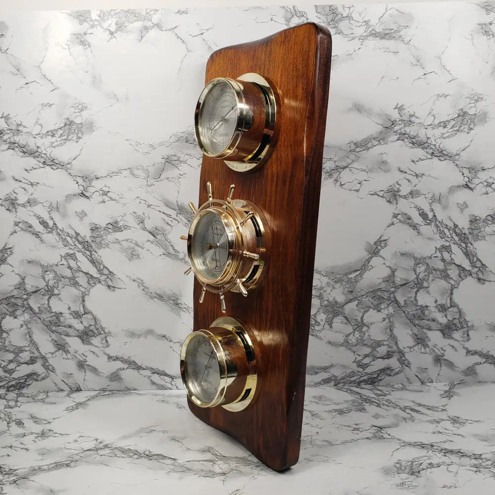 Springfield Weather Station Solid Wood Vintage Decor