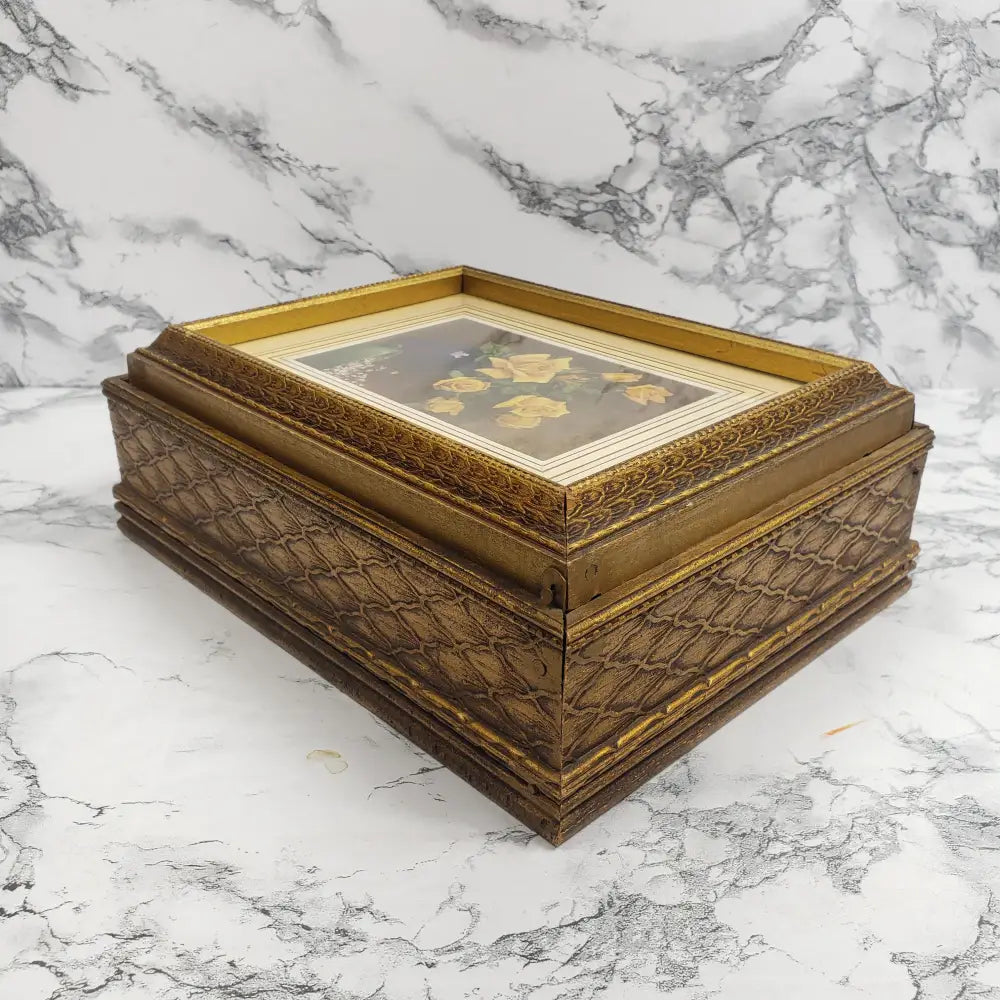 Stationary Or Vanity Box Vintage Decor