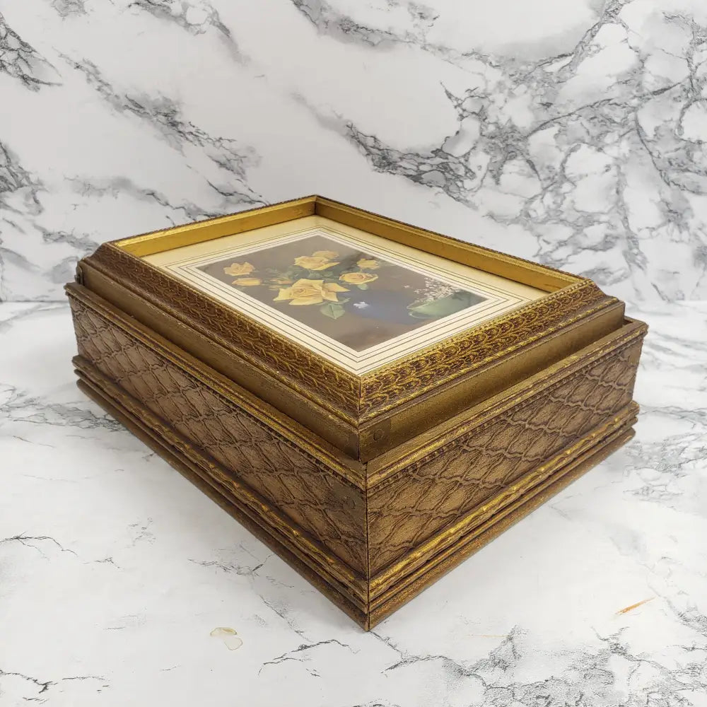 Stationary Or Vanity Box Vintage Decor