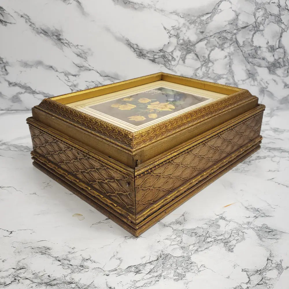 Stationary Or Vanity Box Vintage Decor