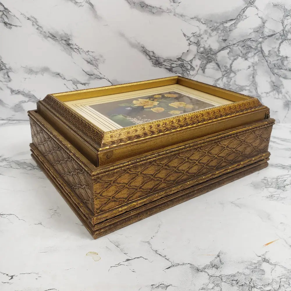 Stationary Or Vanity Box Vintage Decor