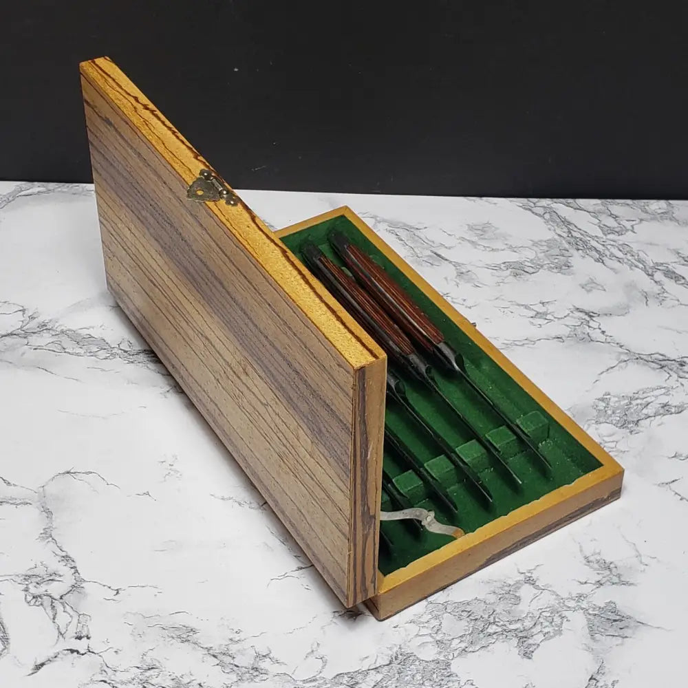 Japanese Steak Knife Full Tang Boxed Set (Vintage) Kitchen & Dining